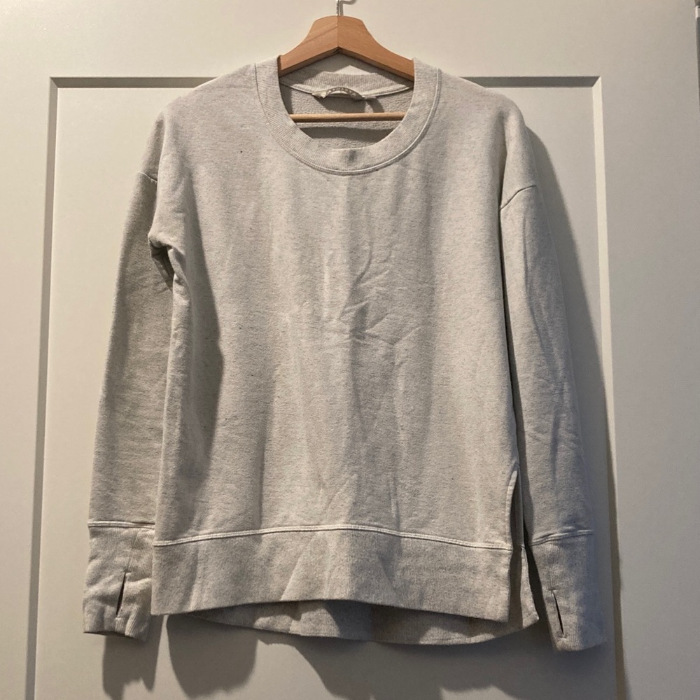 Athleta Gray Coaster Luxe Sweatshirt